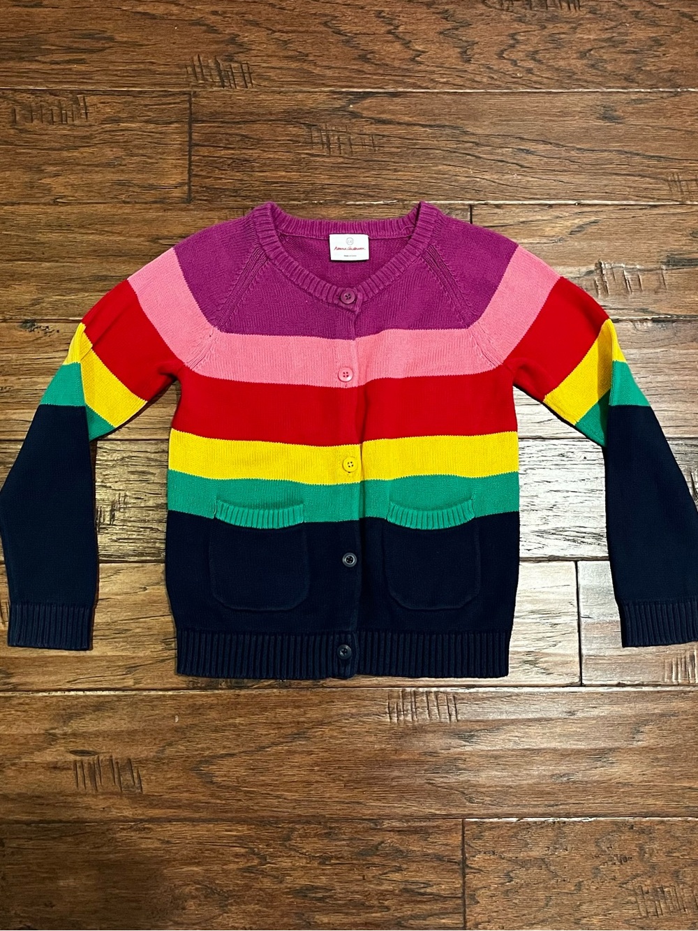 Hanna Andersson Rainbow Stripe Cardigan